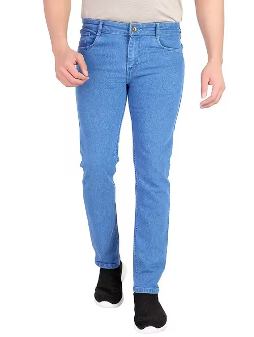 Mens Slim Fit Plain jeans